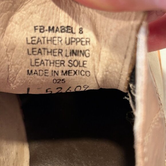 Freebird Mable Blush Multi Leather Oxford Shoes Size 8 - Picture 6 of 6